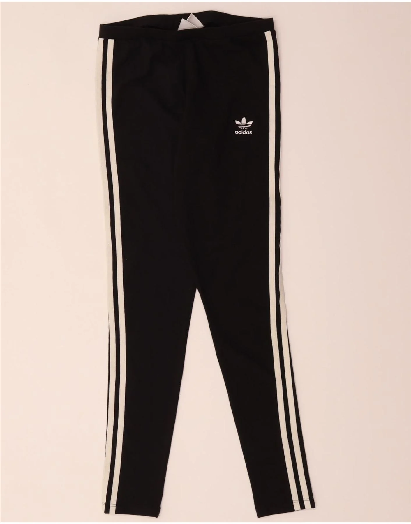 Adidas Womens Leggings UK 10 Small Black Cotton