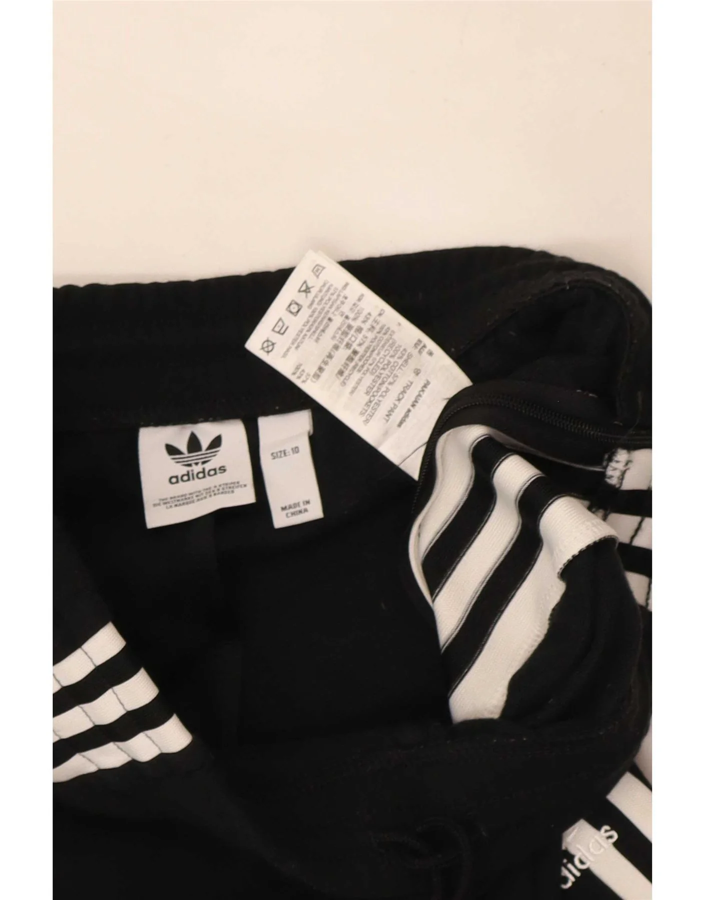Adidas Womens Leggings UK 10 Small Black Polyester - Image 3