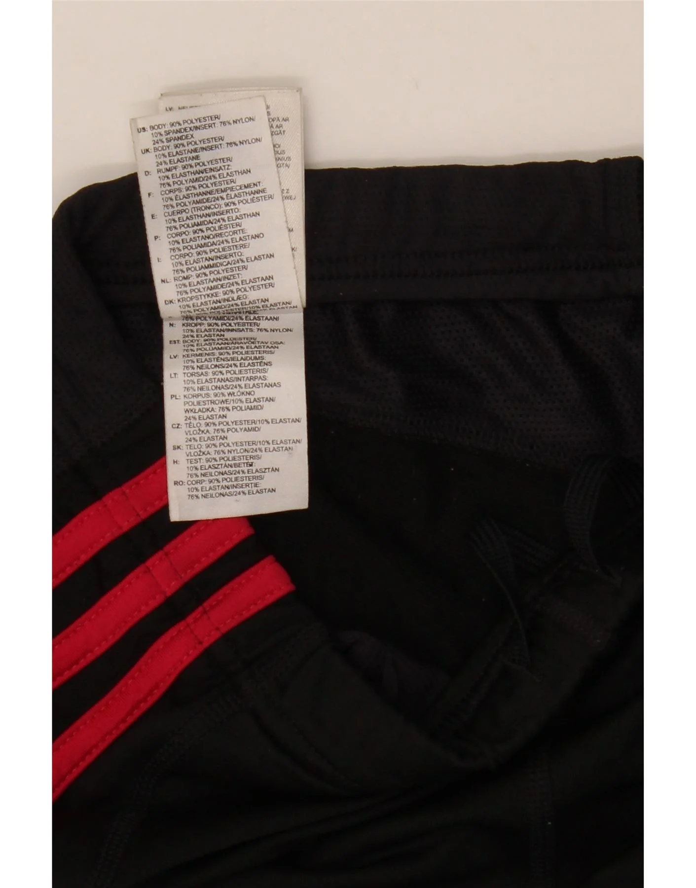Adidas Womens Leggings UK 10 Small Black Polyester - Image 3