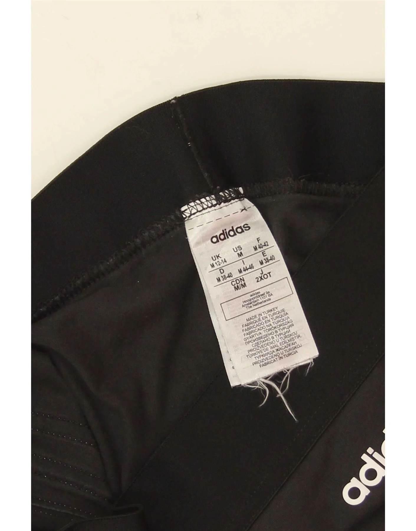 Adidas Womens Leggings UK 12/14 Medium Black Cotton - Image 4