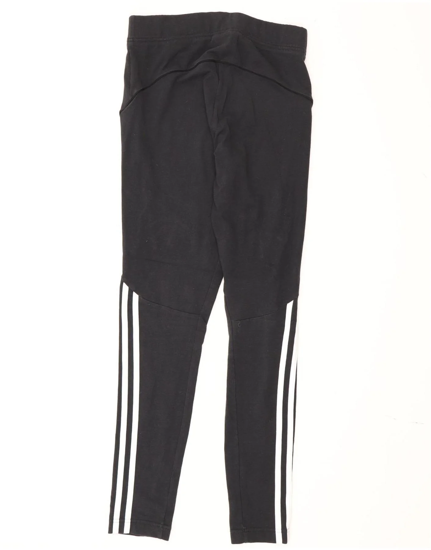 Adidas Womens Leggings UK 8/10 Small Black Cotton - Image 2