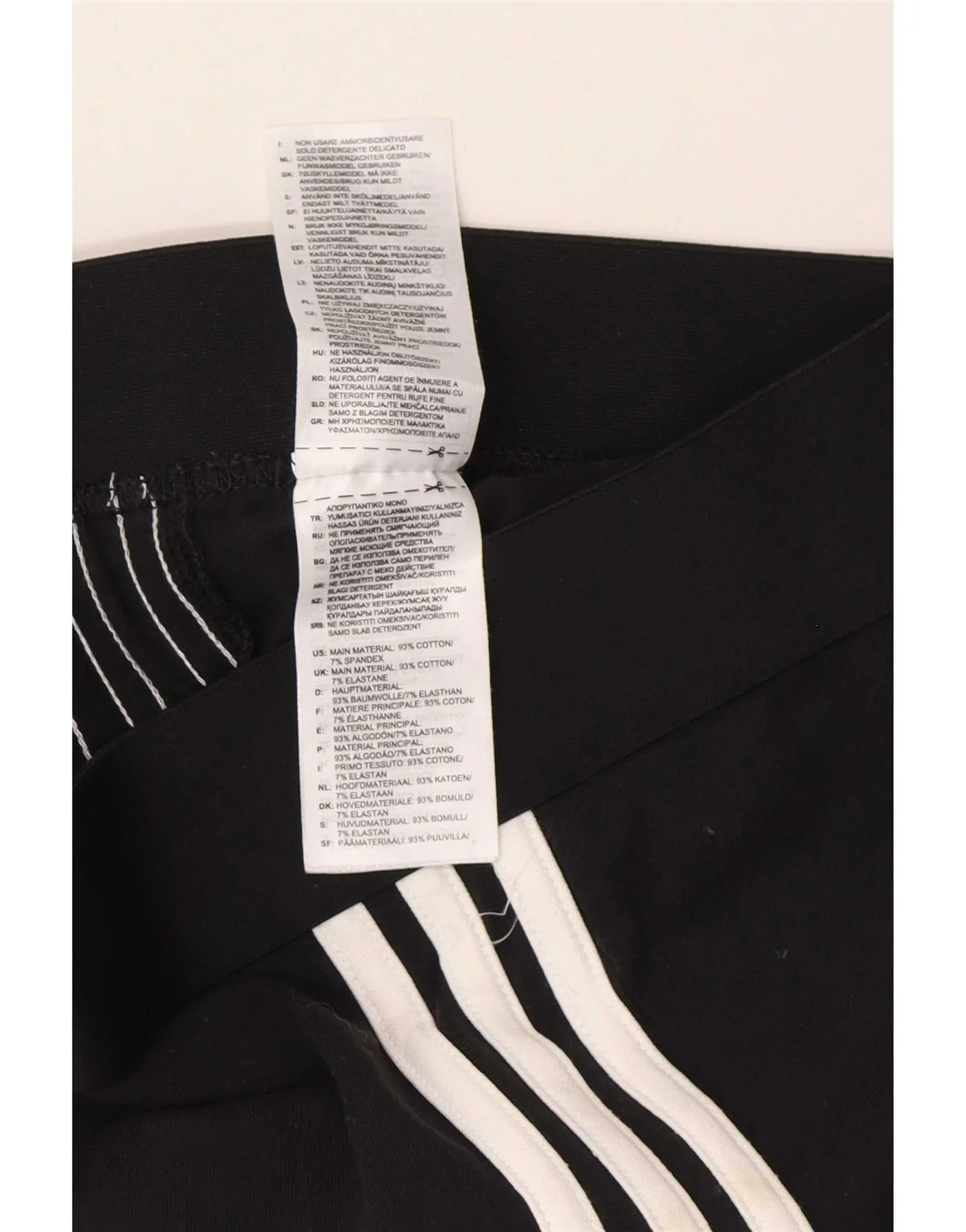Adidas Womens Leggings UK 8/10 Small Black Cotton - Image 3