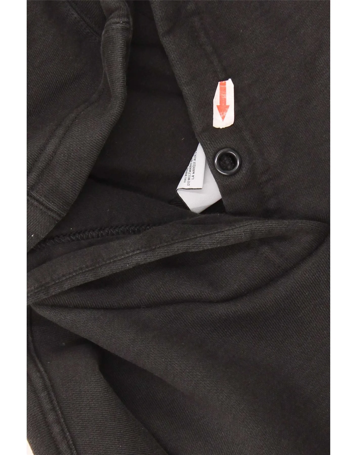 Adidas Womens Longline Oversized Hoodie Jumper UK 10 Small Black Cotton - Image 4