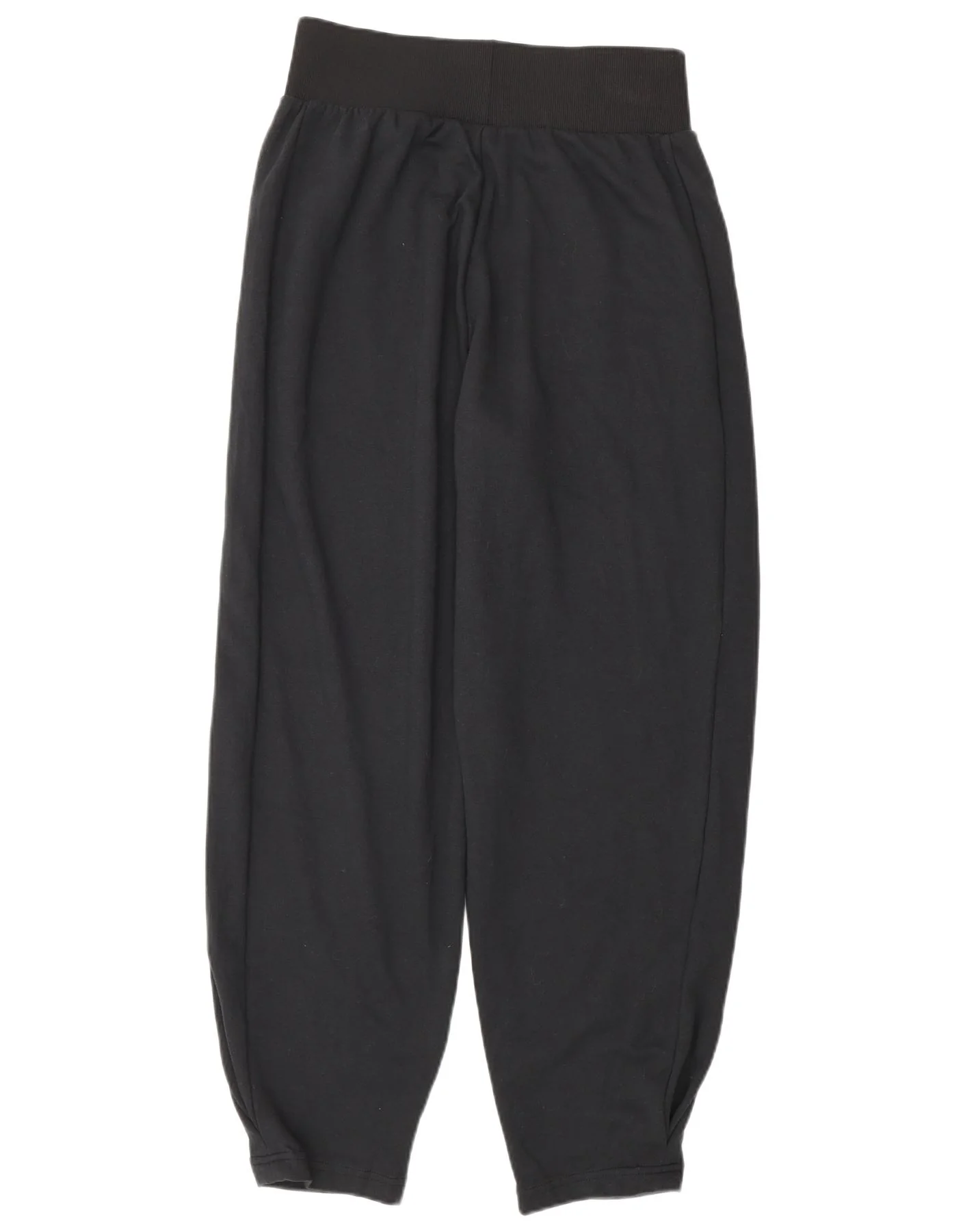 Adidas Womens Loose Fit Tracksuit Trousers UK 12/14 Medium Black Cotton - Image 2
