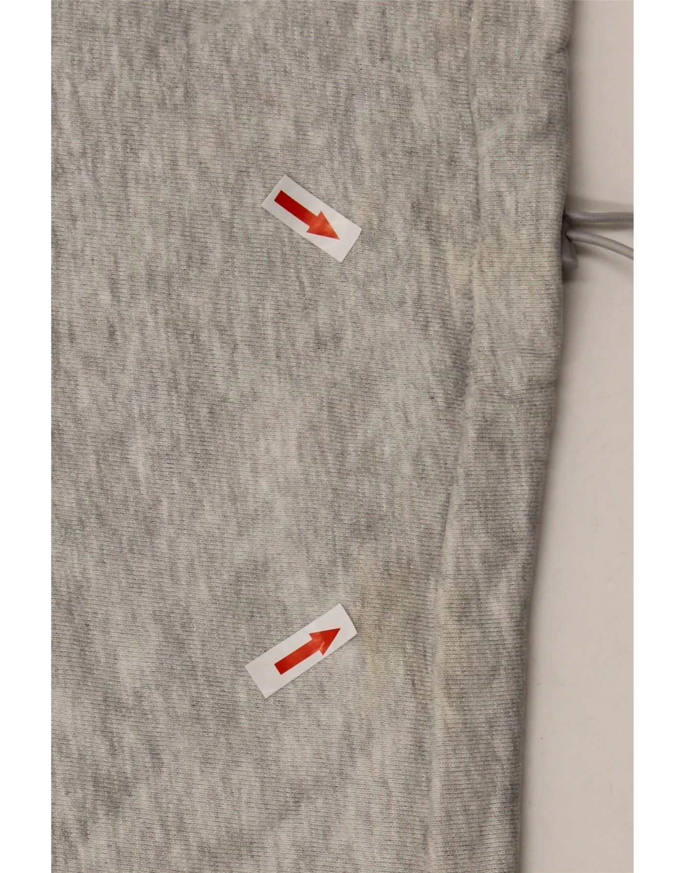 Adidas Womens Oversized Graphic Zip Neck Sweatshirt Jumper UK 8 Small Grey - Image 4