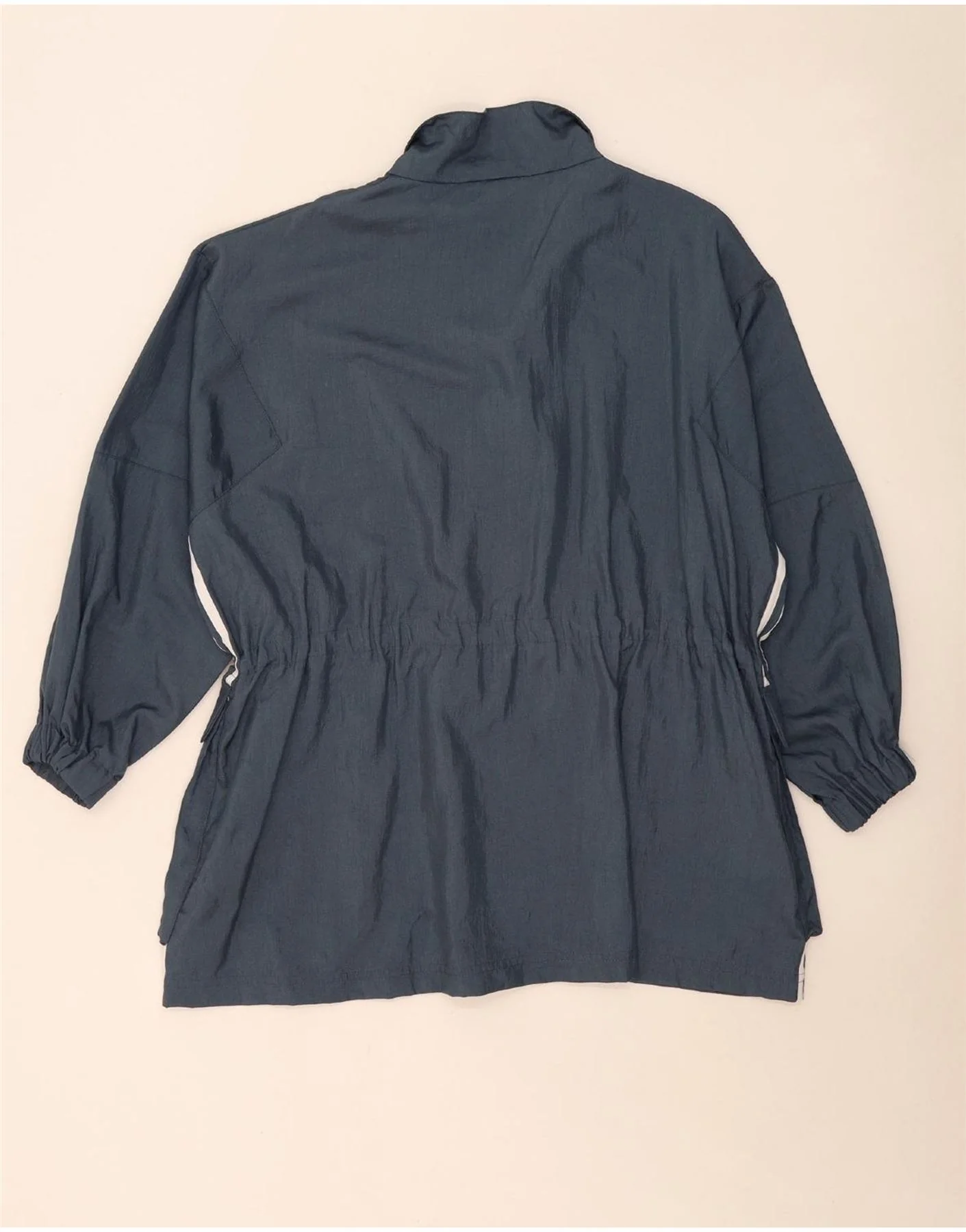 Adidas Womens Oversized Utility Jacket UK 8 Small Blue Polyamide - Image 2