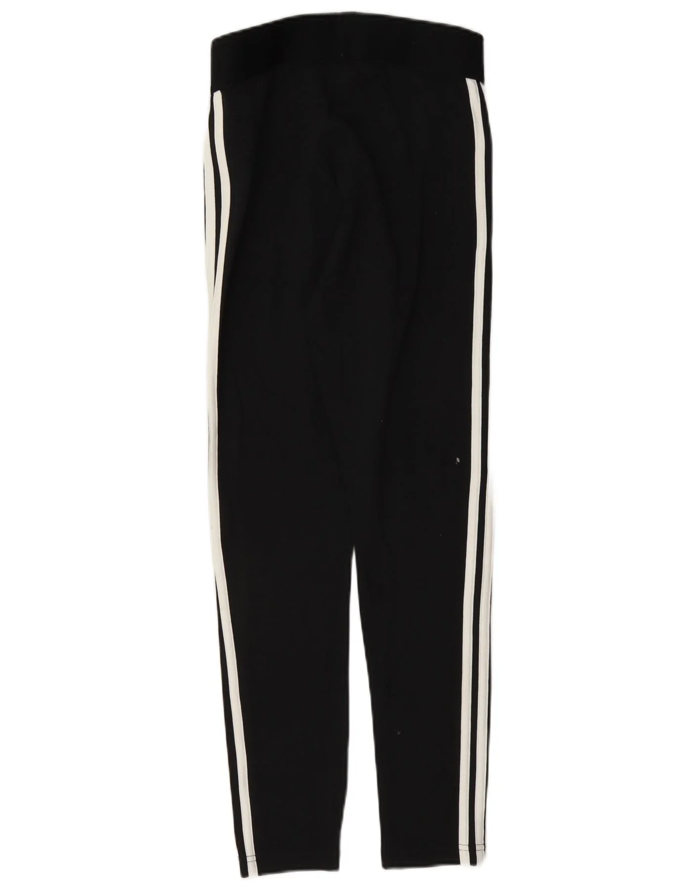 Adidas Womens Slim Fit Leggings UK 8/10 Small Black Cotton - Image 2