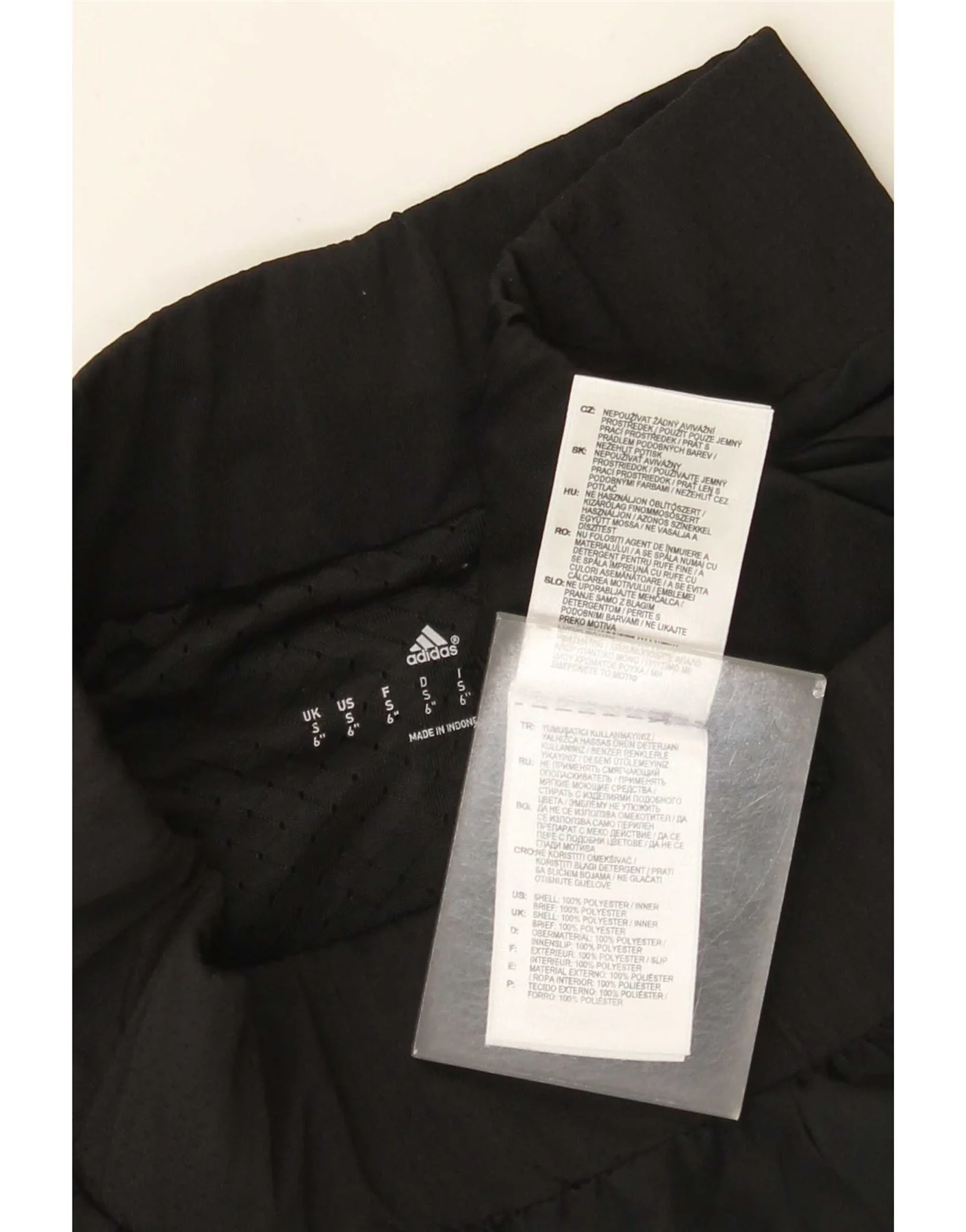 Adidas Womens Sport Shorts UK 10 Small Black Polyester - Image 3