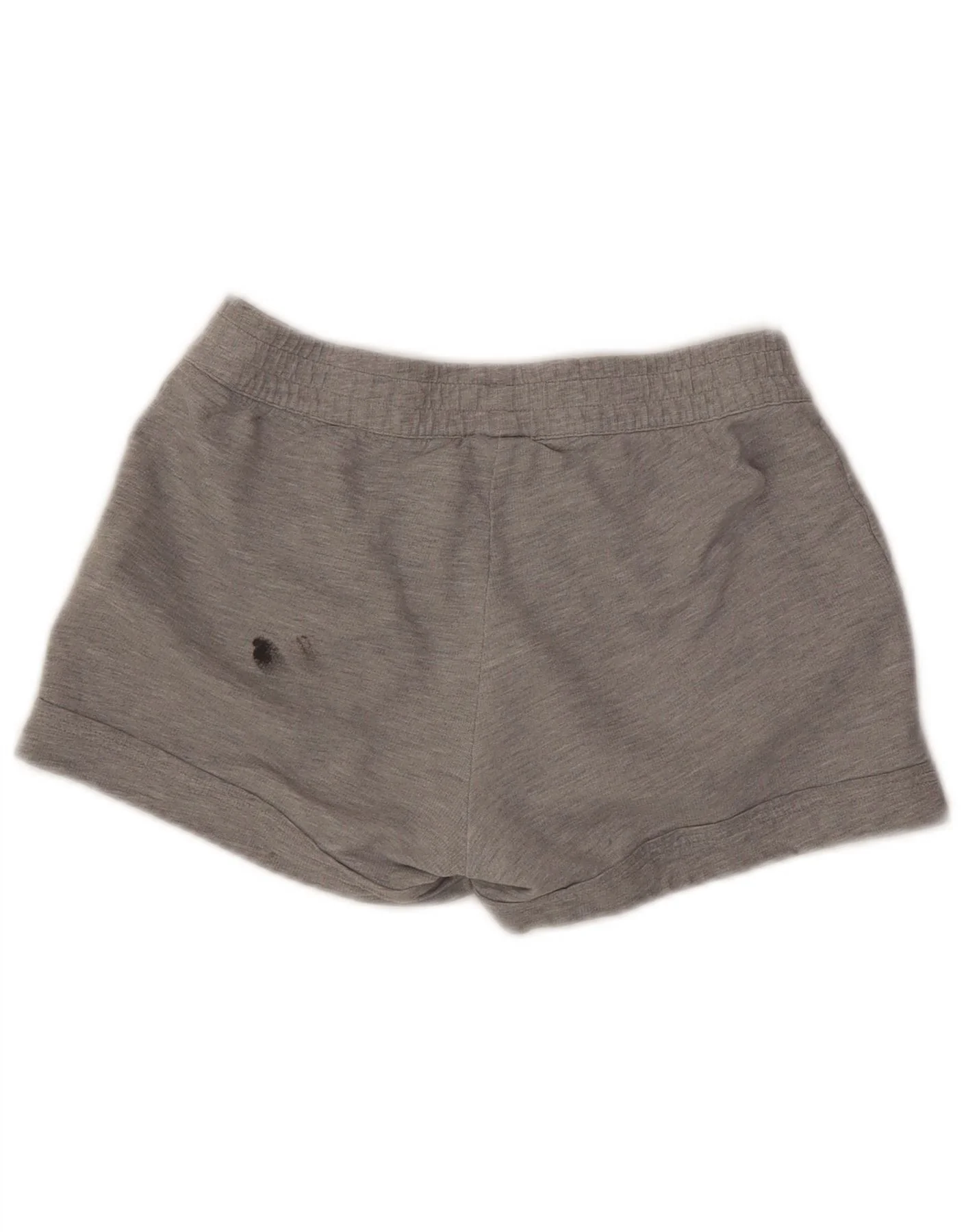 Adidas Womens Sport Shorts UK 12 Medium Grey Cotton - Image 2