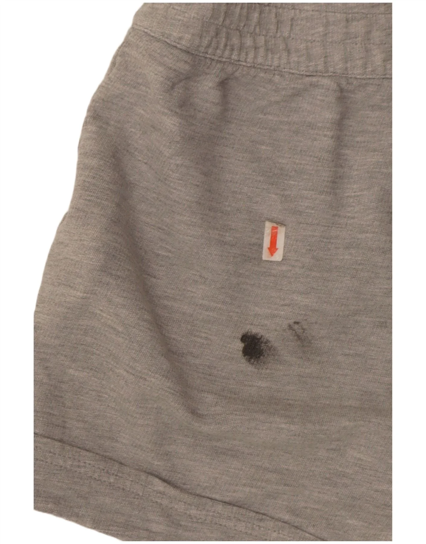 Adidas Womens Sport Shorts UK 12 Medium Grey Cotton - Image 3