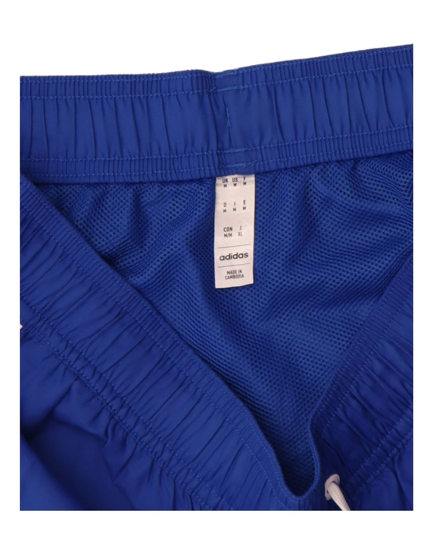 Adidas Womens Sport Shorts UK 12 Medium Navy Blue Polyester - Image 3