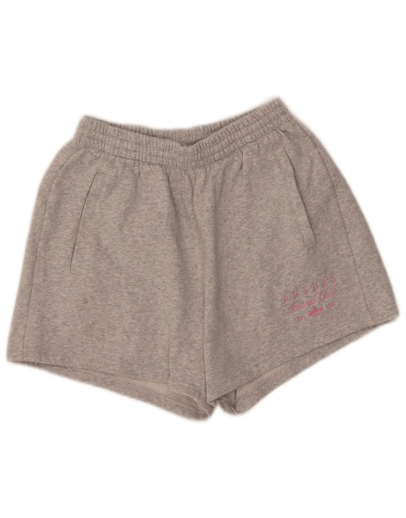 Adidas Womens Sport Shorts UK 8/10 Small Grey Cotton