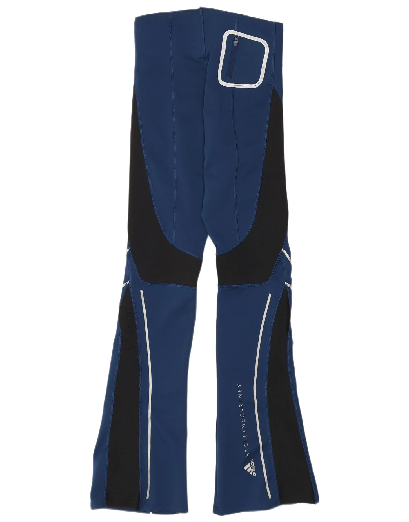Adidas Womens Stella McCartney Leggings UK 8/10 Small Blue Colourblock - Image 2