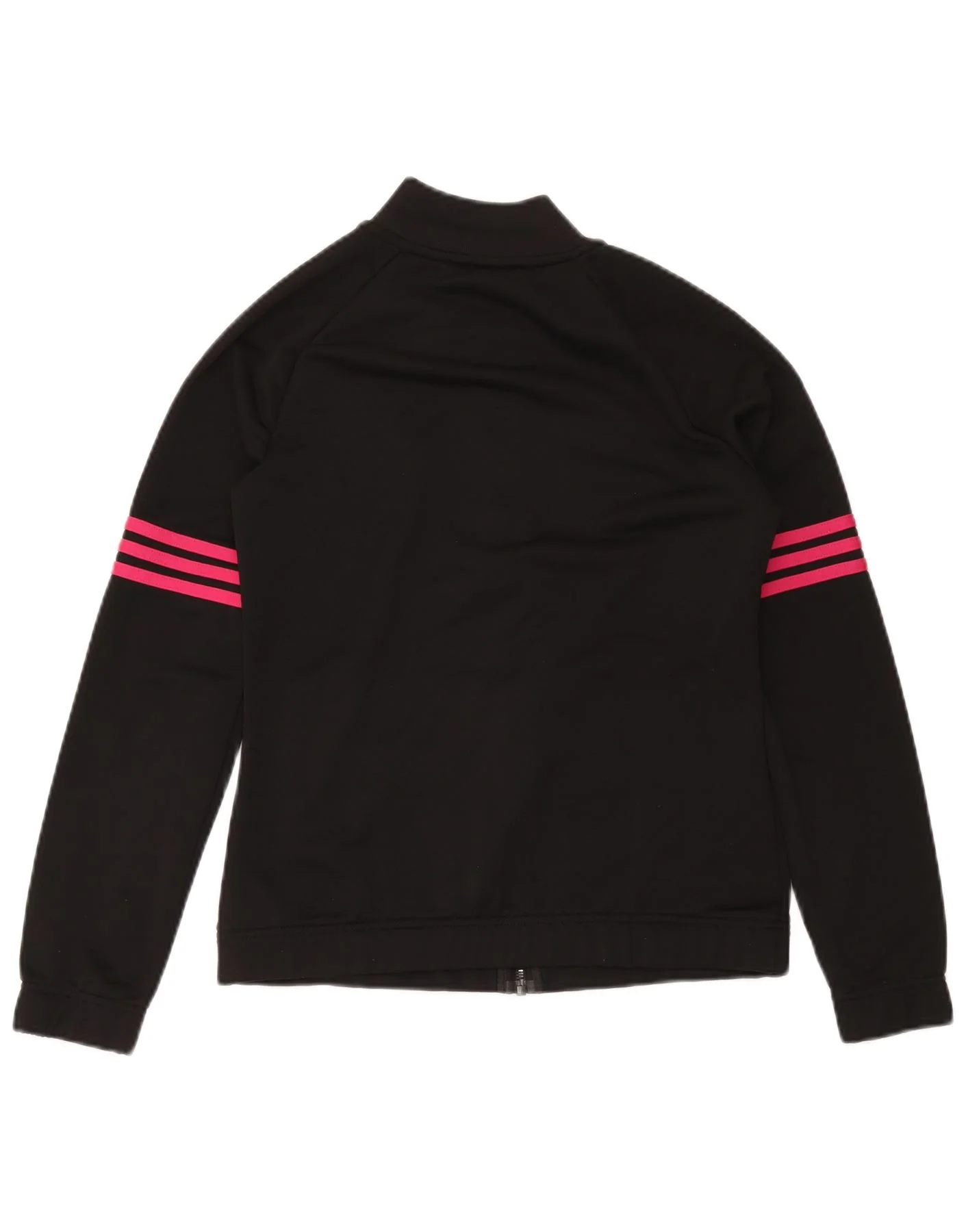 Adidas Womens Tracksuit Top Jacket UK 12/14 Medium Black Polyester - Image 2