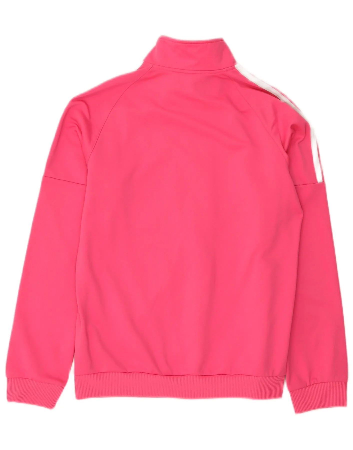 Adidas Womens Tracksuit Top Jacket UK 12/14 Medium Pink Polyester Sports - Image 2