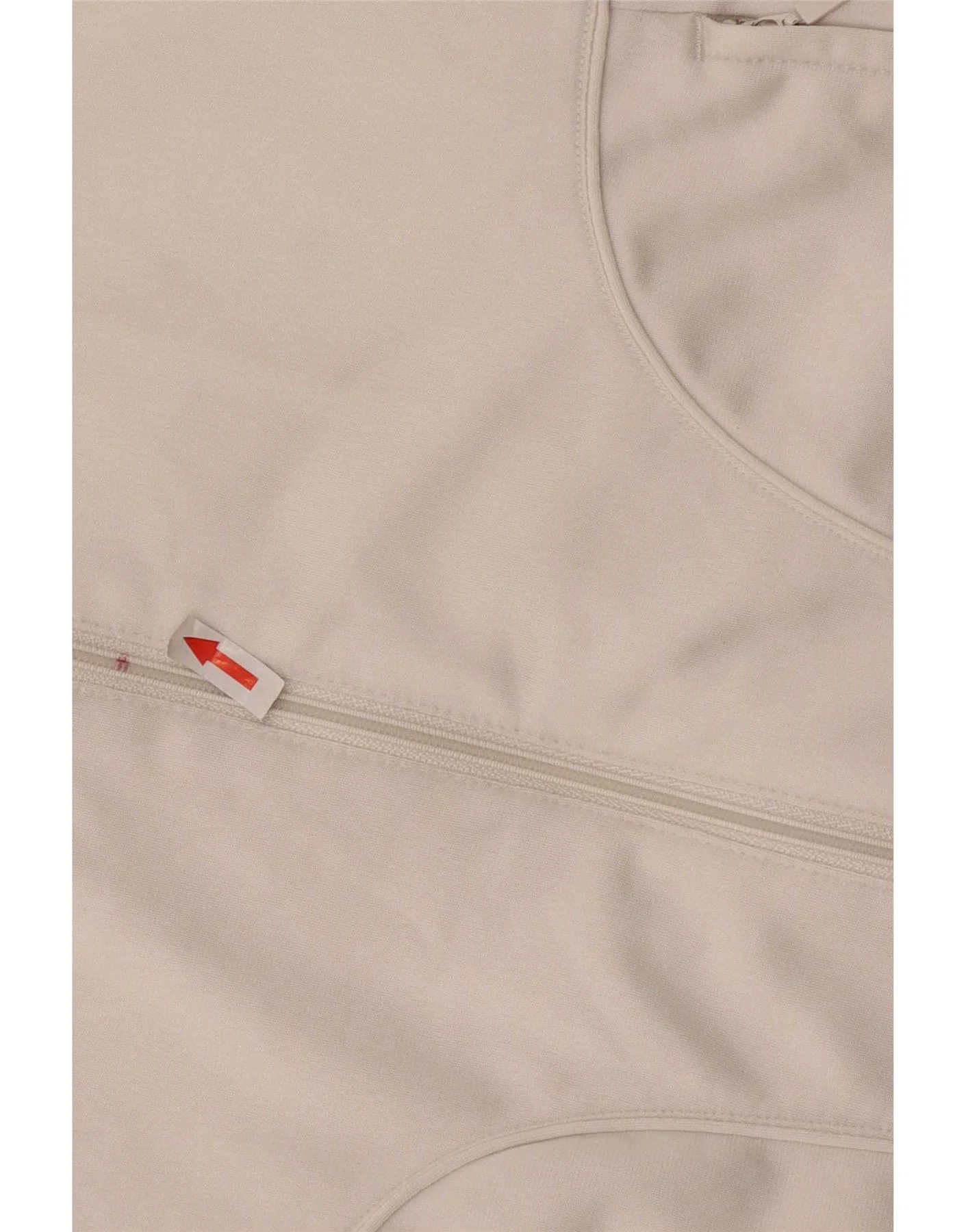 Adidas Womens Tracksuit Top Jacket UK 14 Medium White Polyester - Image 3