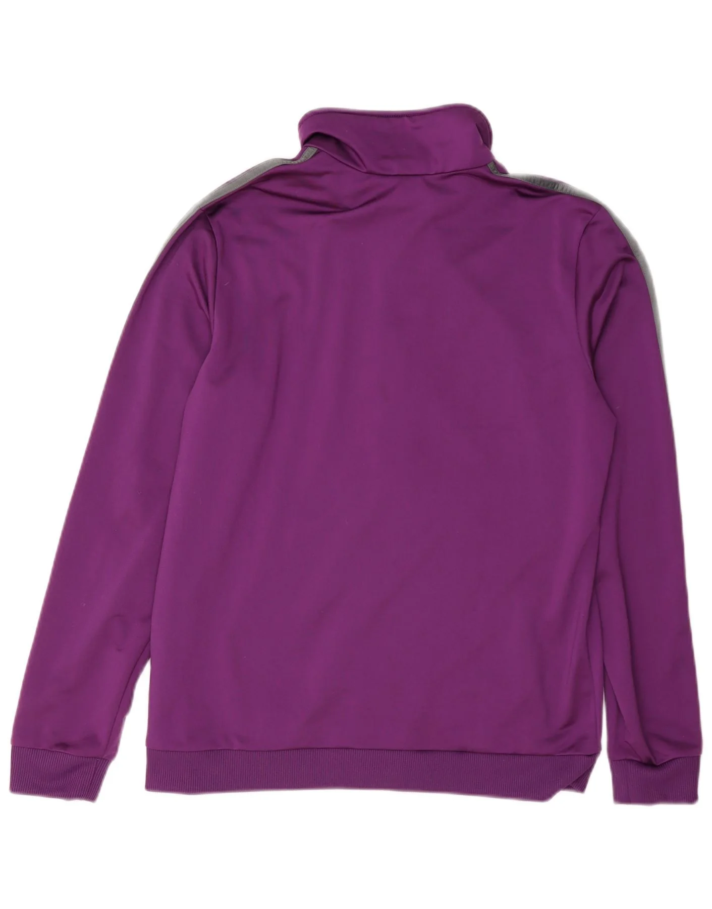 Adidas Womens Tracksuit Top Jacket UK 16/18 Large Purple Polyester - Image 2