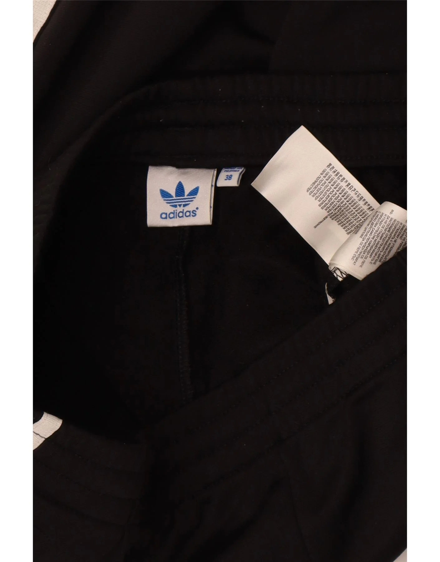 Adidas Womens Tracksuit Trousers EU 38 Medium Black Polyester - Image 3