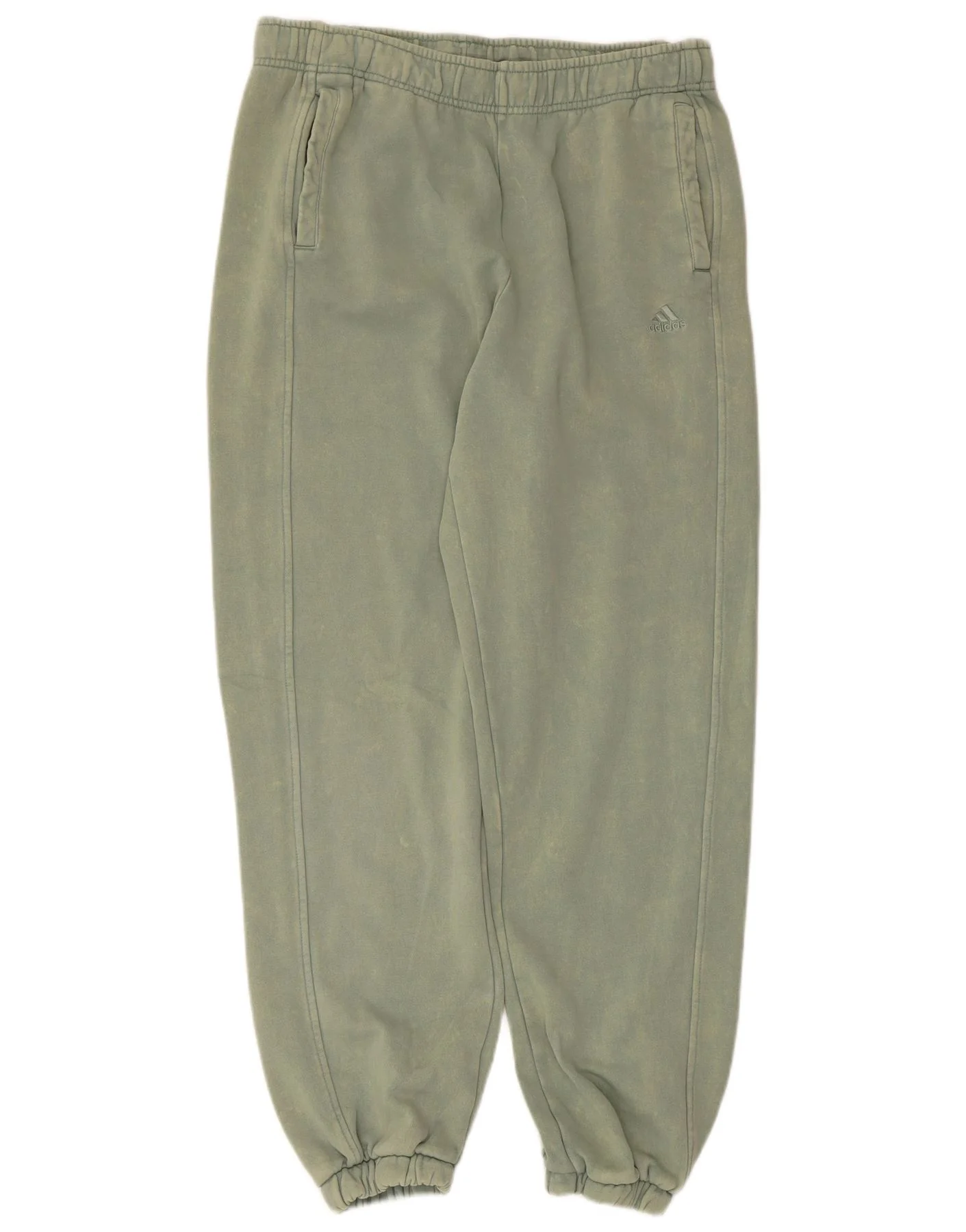 Adidas Womens Tracksuit Trousers Joggers UK 14 Medium Green
