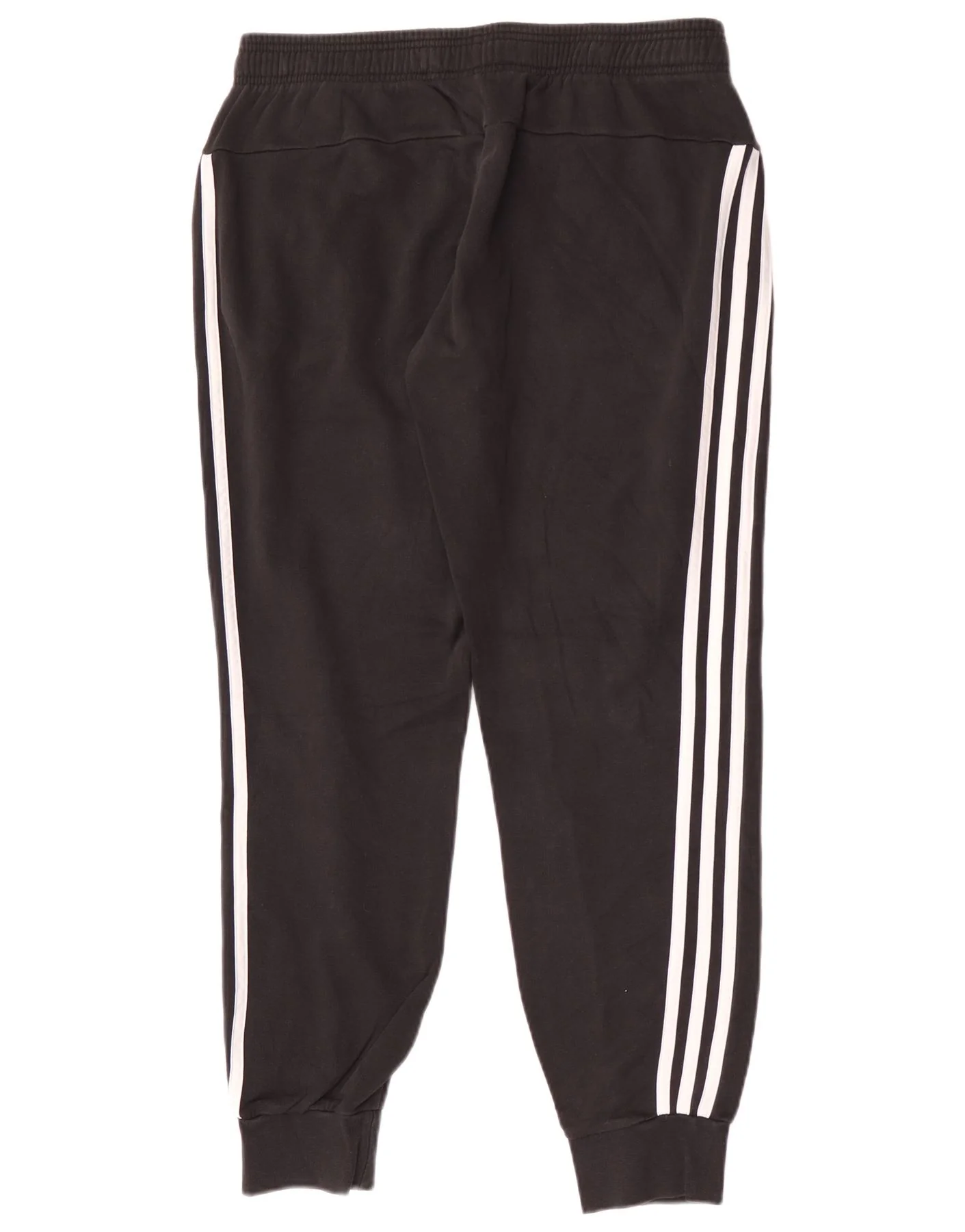 Adidas Womens Tracksuit Trousers Joggers UK 16/18 Large Black Cotton - Image 2