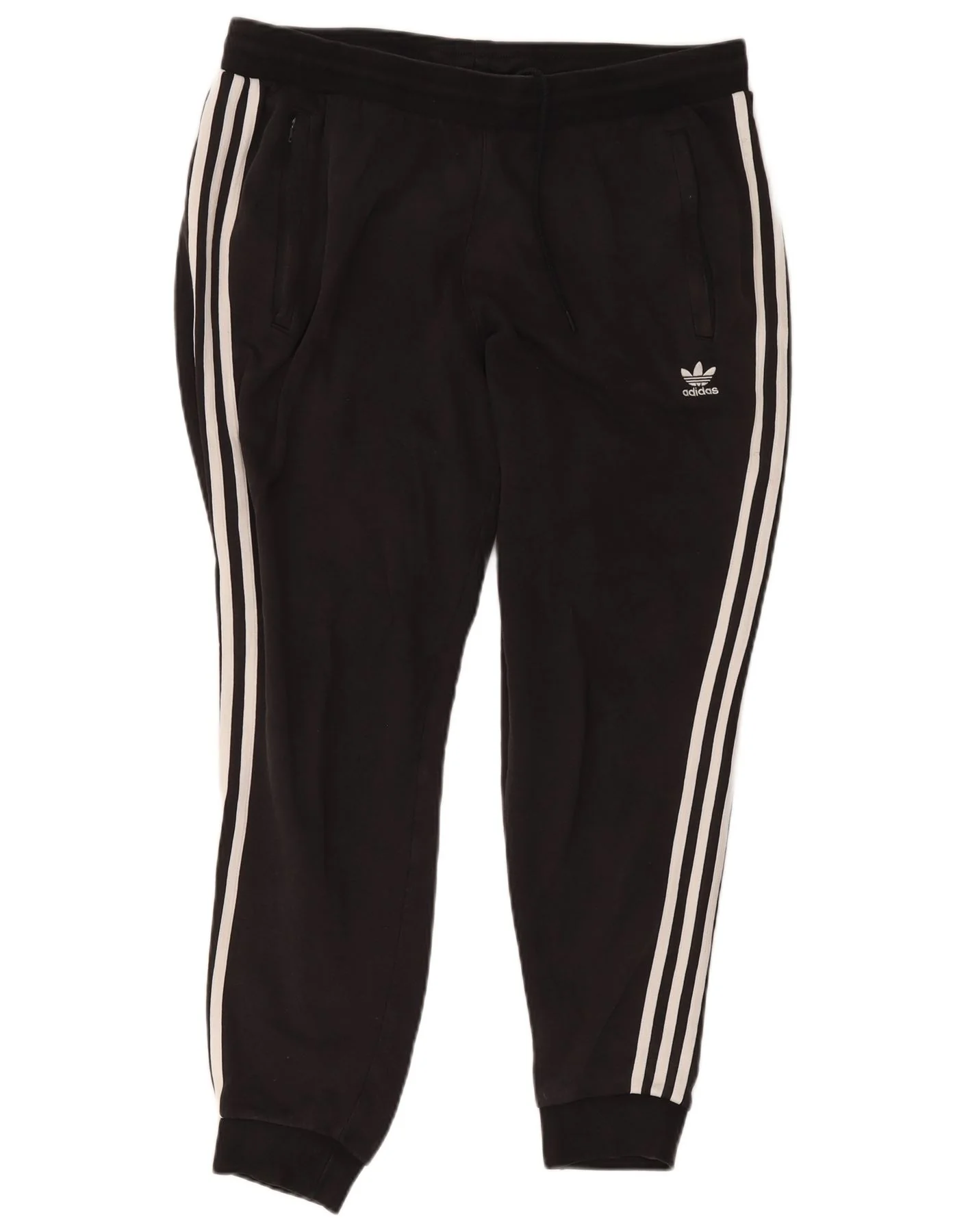 Adidas Womens Tracksuit Trousers Joggers UK 18 XL Black Cotton