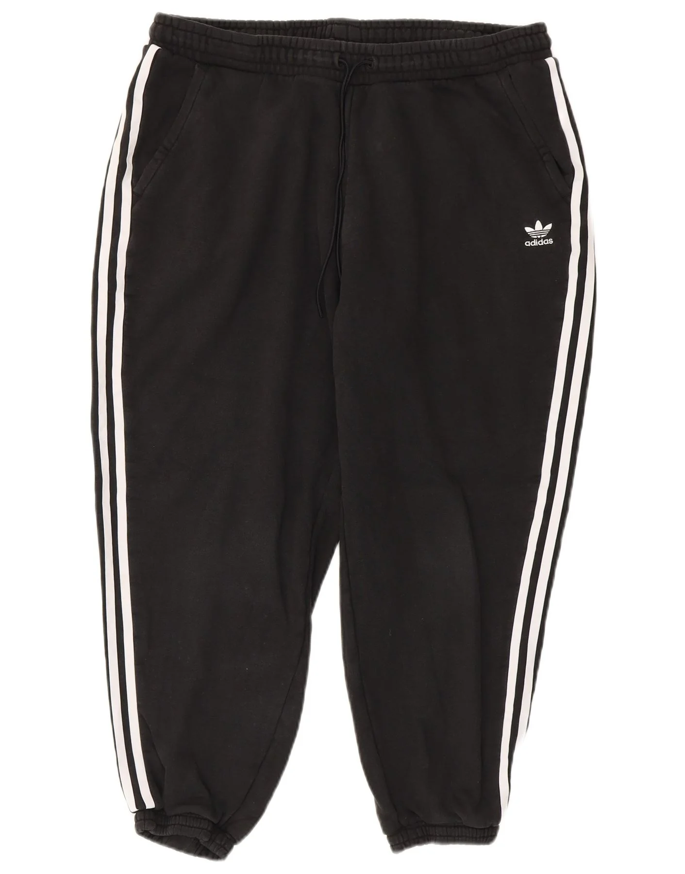 Adidas Womens Tracksuit Trousers Joggers UK 20/22 XL Black Cotton