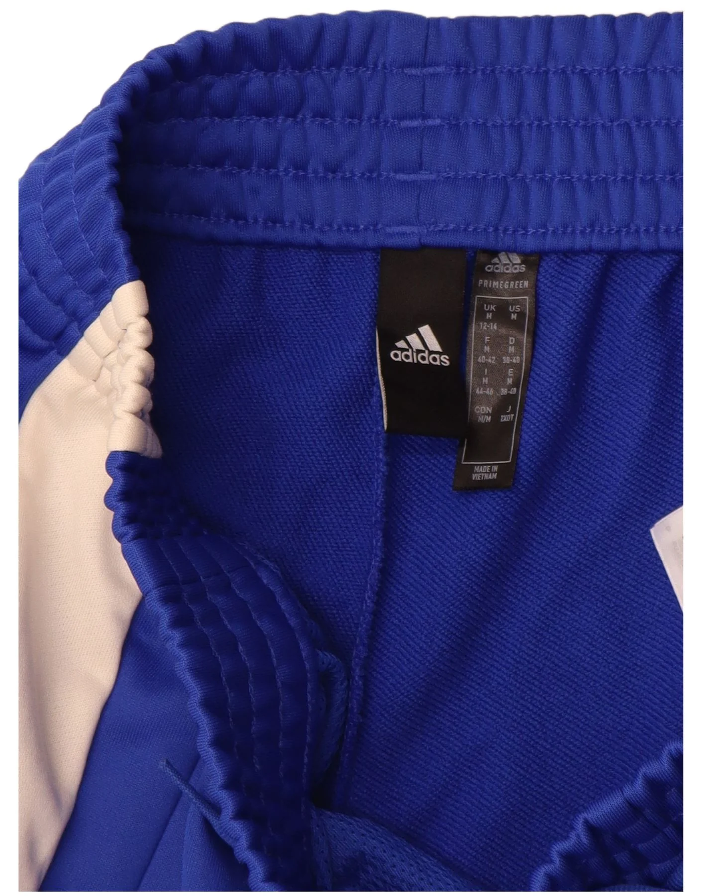 Adidas Womens Tracksuit Trousers UK 12/14 Medium Blue Colourblock Polyester - Image 3