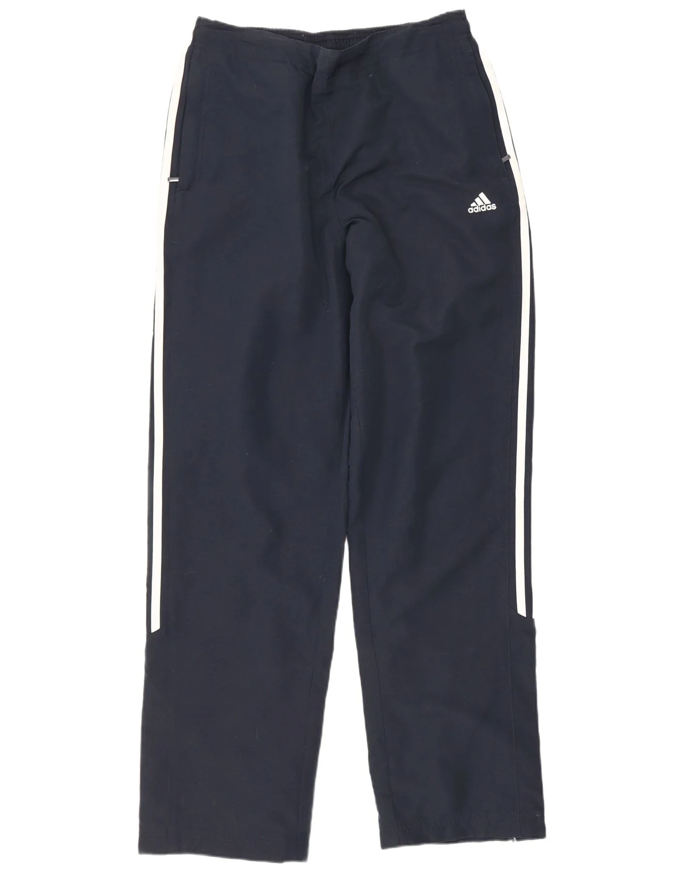 Adidas Womens Tracksuit Trousers UK 12 Medium Navy Blue Polyester Sports