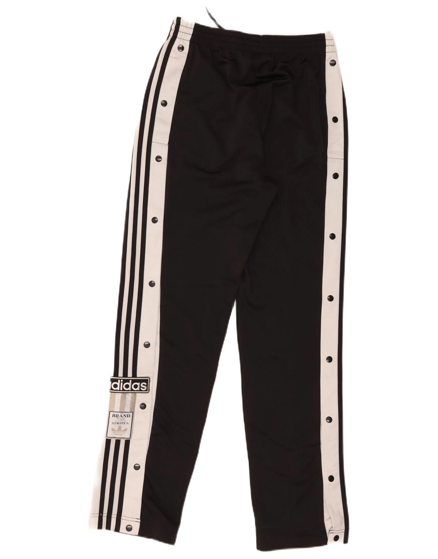 Adidas Womens Tracksuit Trousers UK 8 Small Black Colourblock Polyester - Image 2