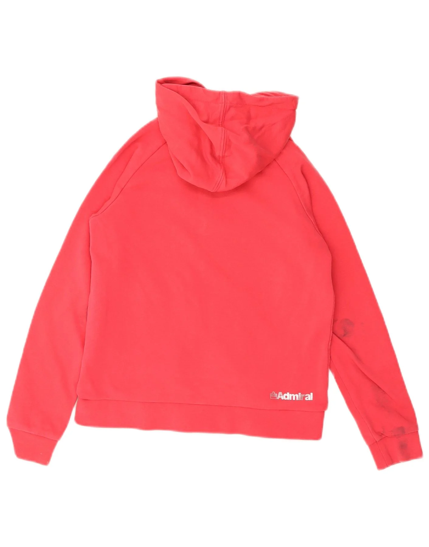 Admiral Girls Graphic Zip Hoodie Sweater 9-10 Years Red Cotton - Image 2