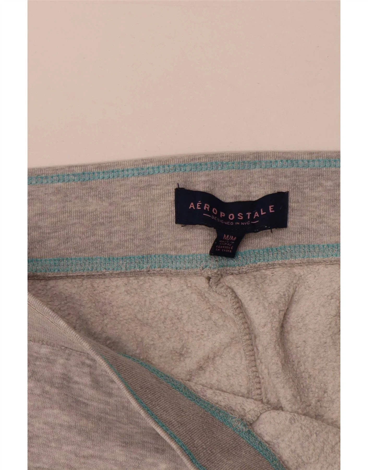 Aeropostale Womens Tracksuit Trousers Joggers UK 14 Medium Grey Flecked - Image 3