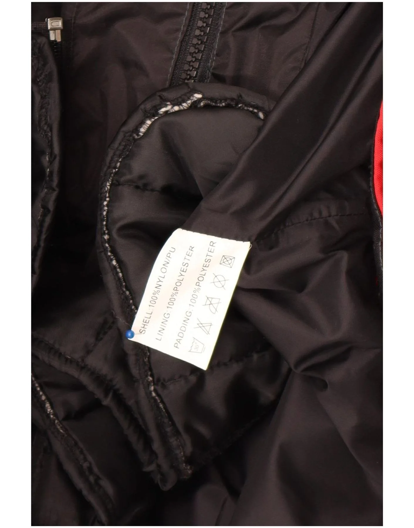 Akito Mens Motorstyle Graphic Racer Jacket UK 36 Small Black Colourblock - Image 4