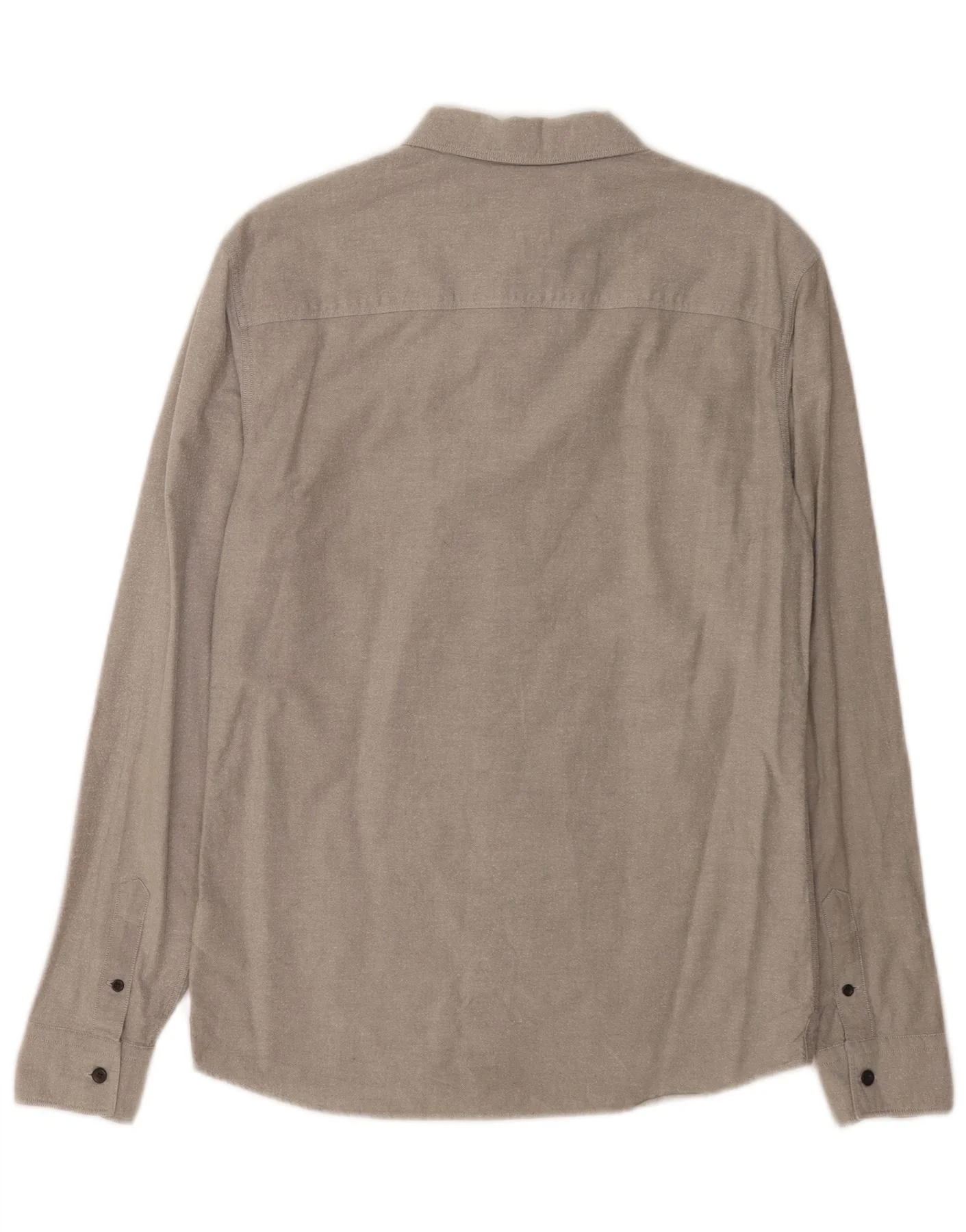 All Saints Mens Shirt Small Grey Cotton - Image 2