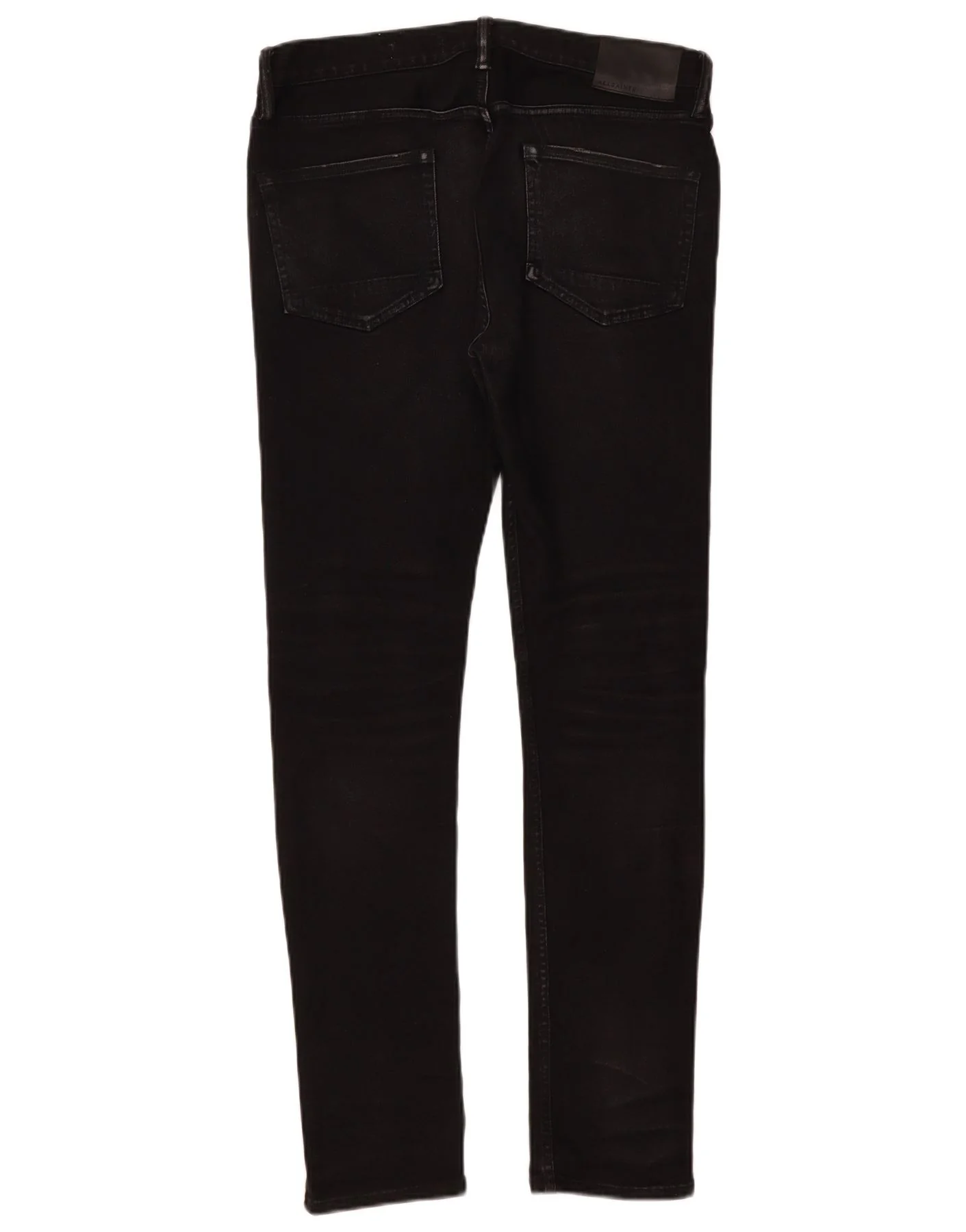 All Saints Mens Skinny Jeans W32 L32 Black Cotton - Image 2