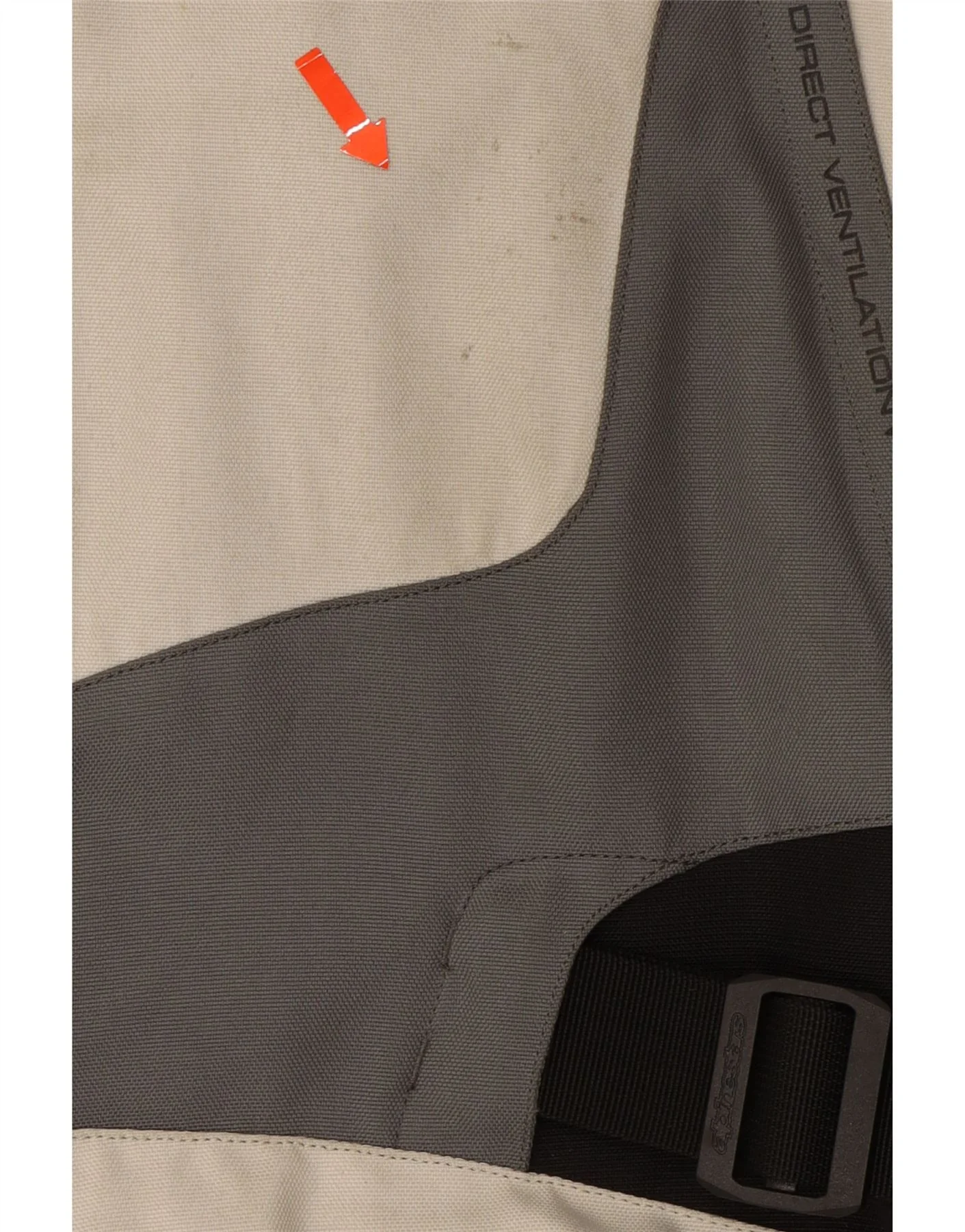 ALPINESTARS Mens Moto Racer Jacket 2XL Off White Colourblock Motorcycle - Image 3