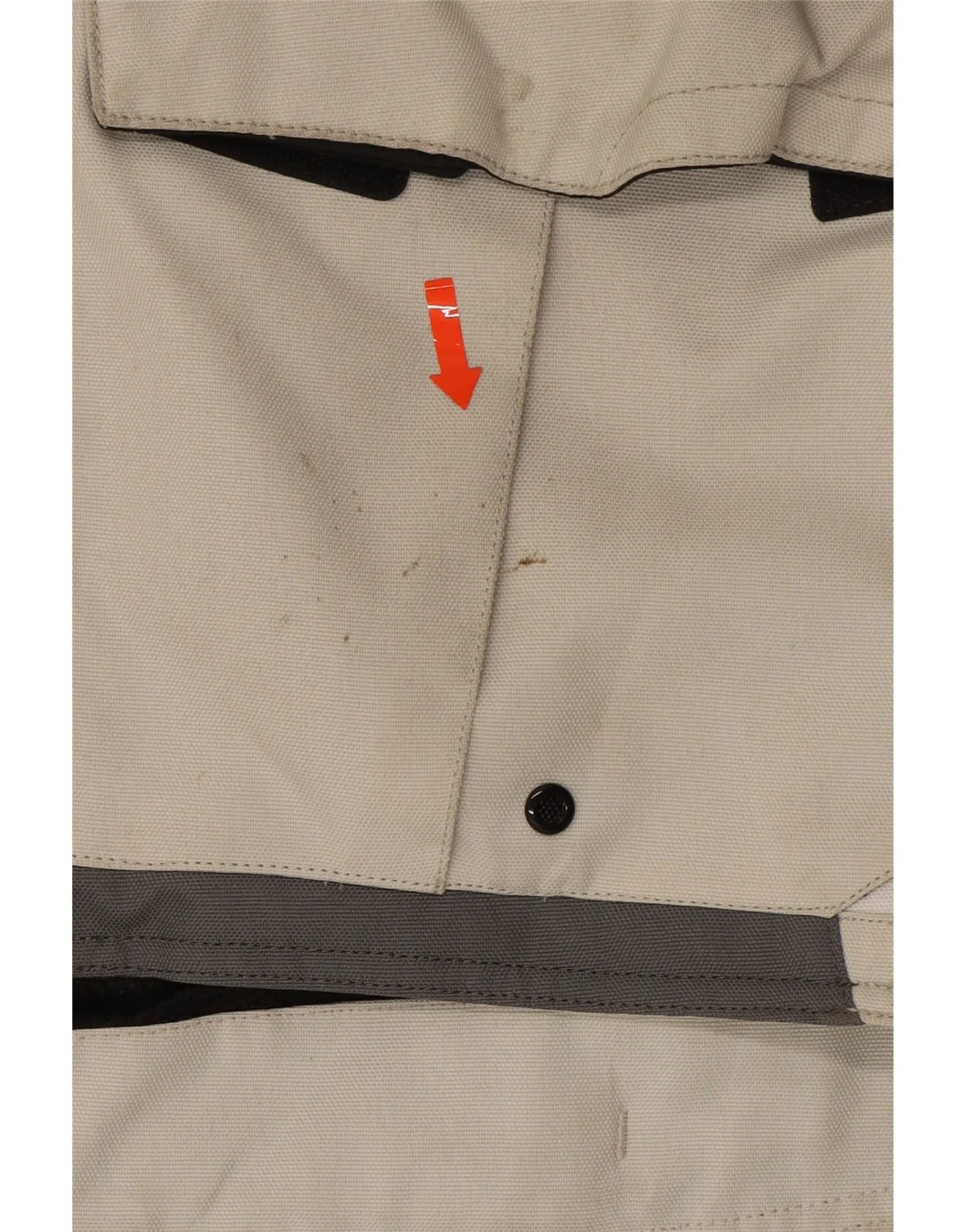 ALPINESTARS Mens Moto Racer Jacket 2XL Off White Colourblock Motorcycle - Image 4