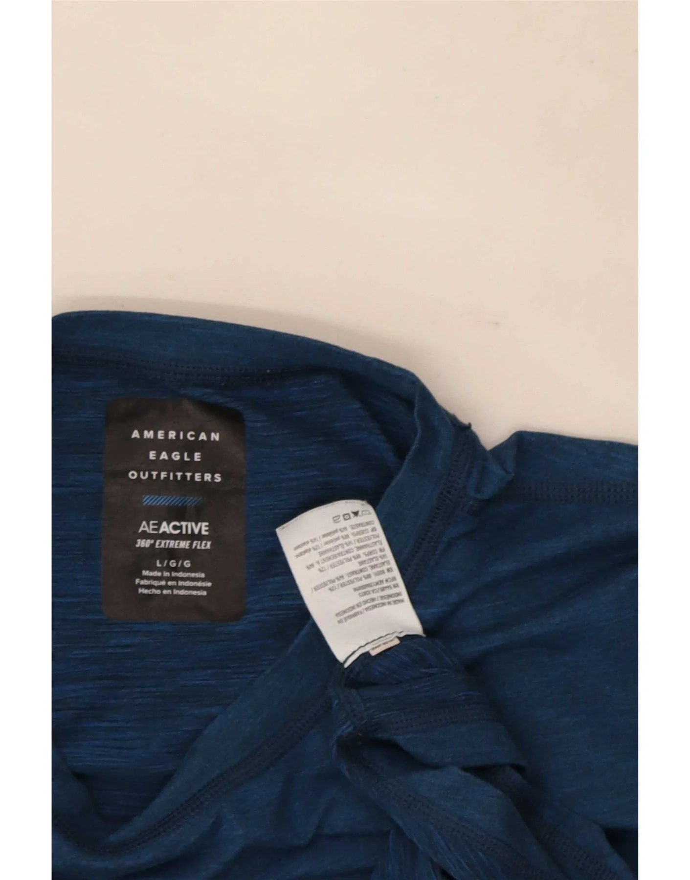 American Eagle Outfitters Mens Graphic T-Shirt Top Large Blue Colourblock - Image 3