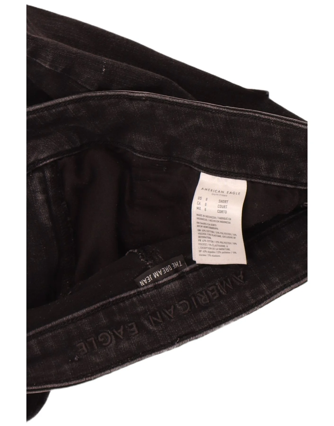 American Eagle Womens Skinny Jeans US 8 Medium W30 L26 Black Cotton - Image 4
