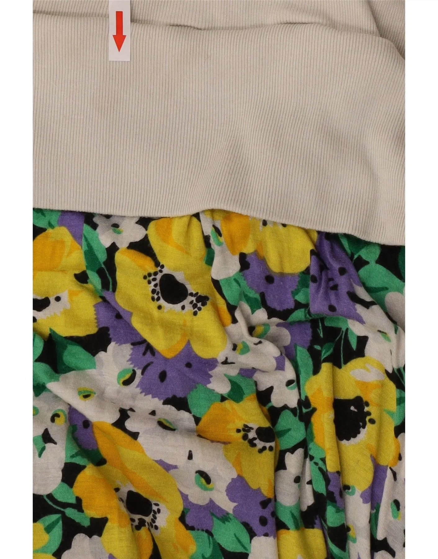 Anna Club Womens Sleeveless A-Line Dress IT 46 Large Multicoloured Floral - Image 3