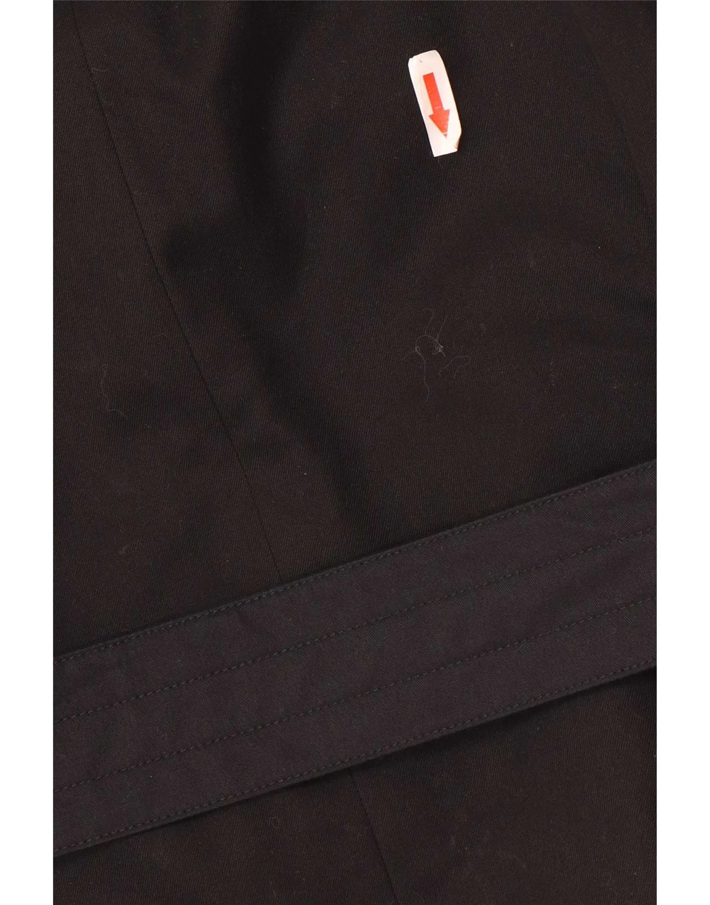 Aquascutum Womens Trench Coat UK 6 XS Black Cotton - Image 3