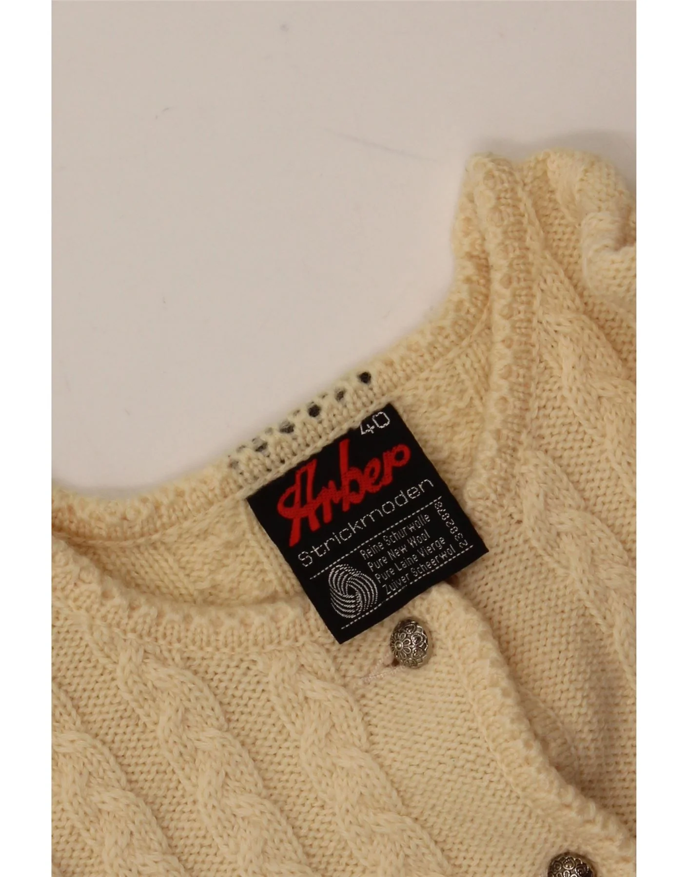 Arbep Womens Bolero Jumper EU 40 Medium Yellow Wool - Image 3