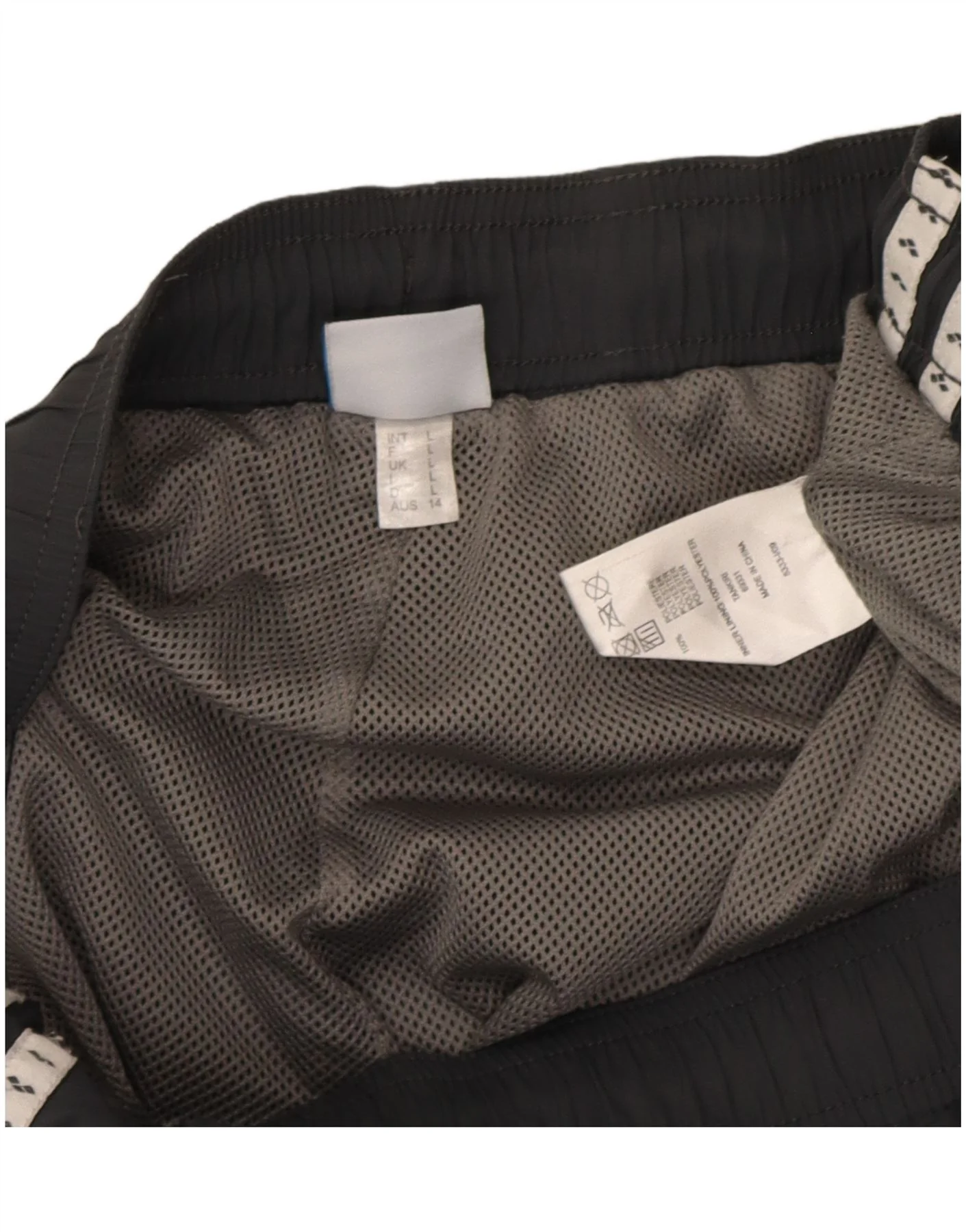 Arena Mens Graphic Tracksuit Trousers Large Grey Polyester - Image 3