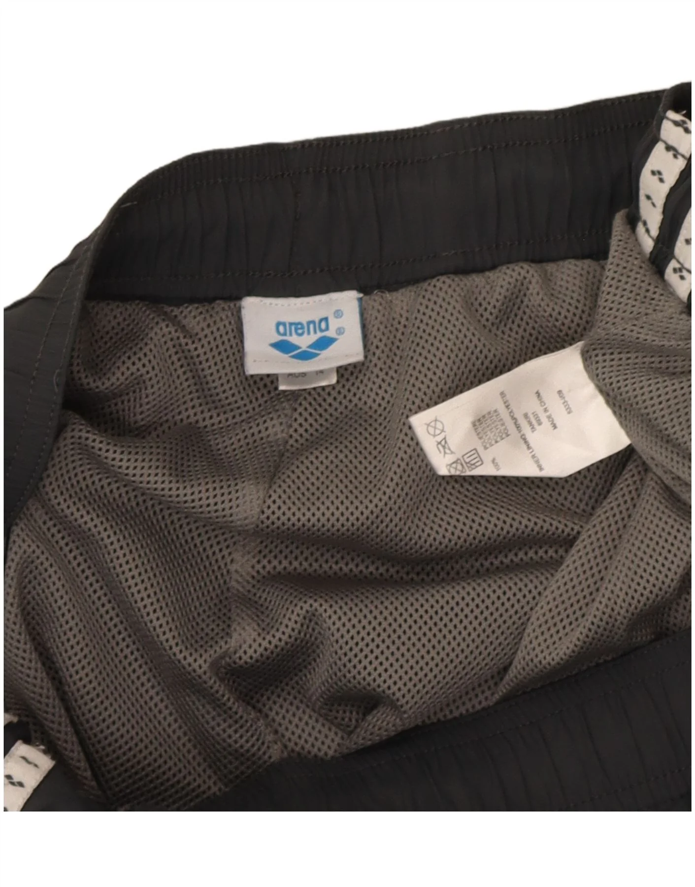 Arena Mens Graphic Tracksuit Trousers Large Grey Polyester - Image 4