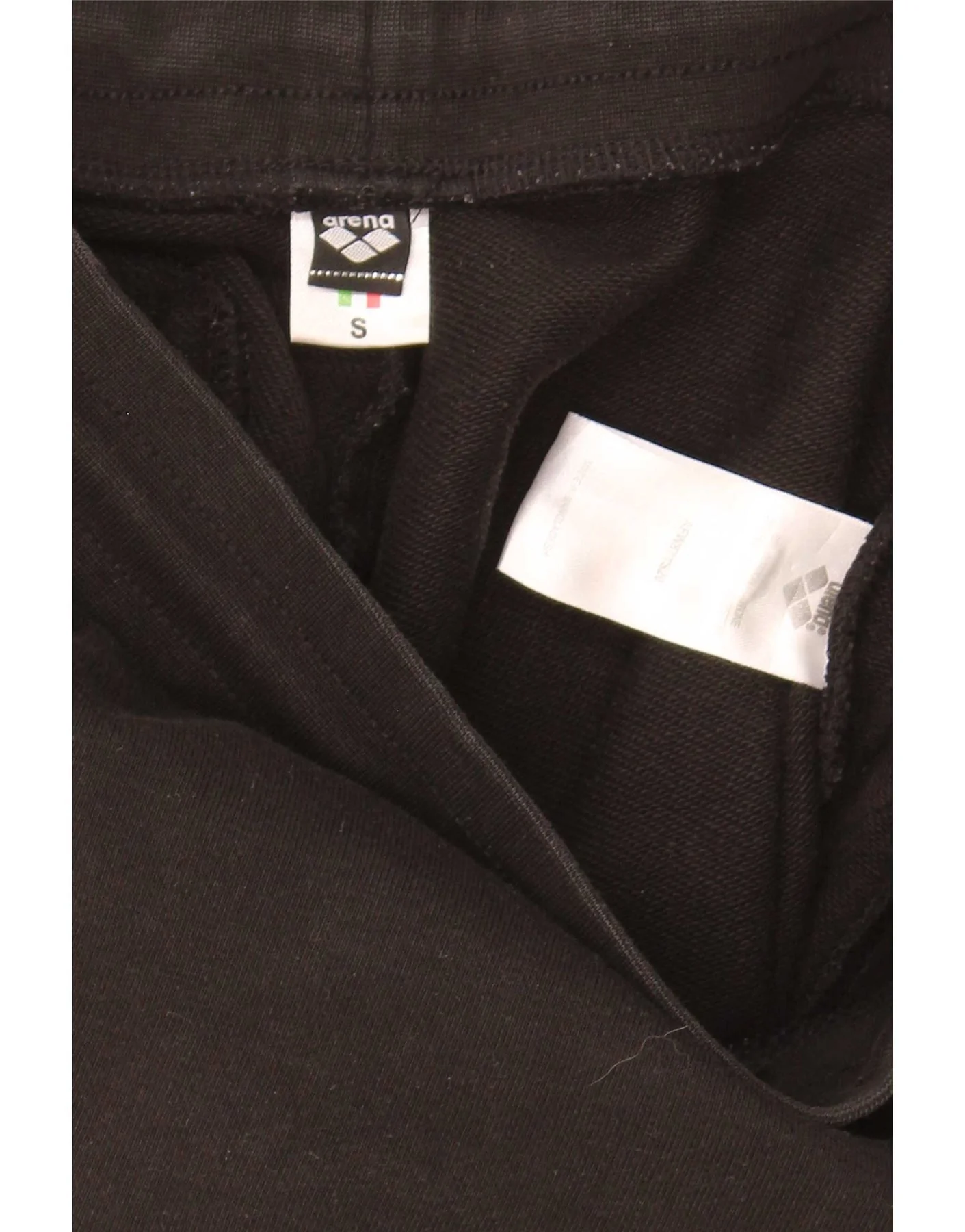 Arena Womens Graphic Sport Shorts Small Black Cotton - Image 3