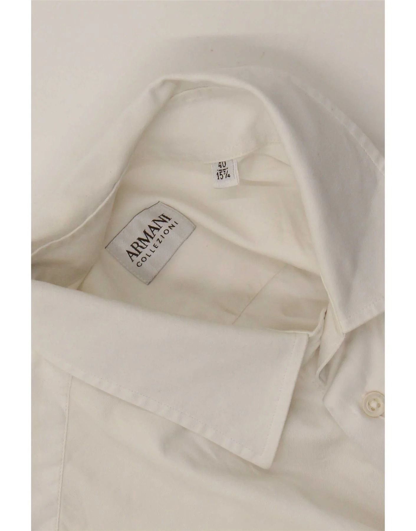 Armani Collezioni Mens Shirt Size 40 15 3/4 Medium White - Image 3
