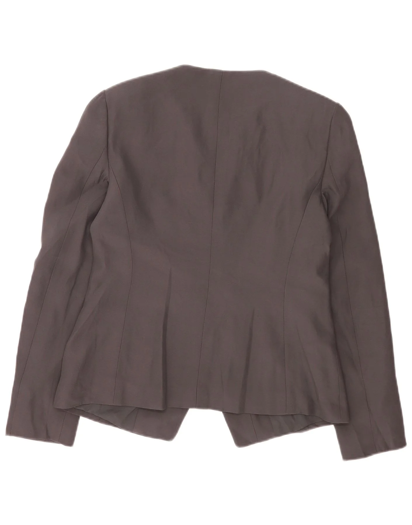 Armani Collezioni Womens 1 Button Blazer Jacket IT 42 Medium Black Acetate - Image 2