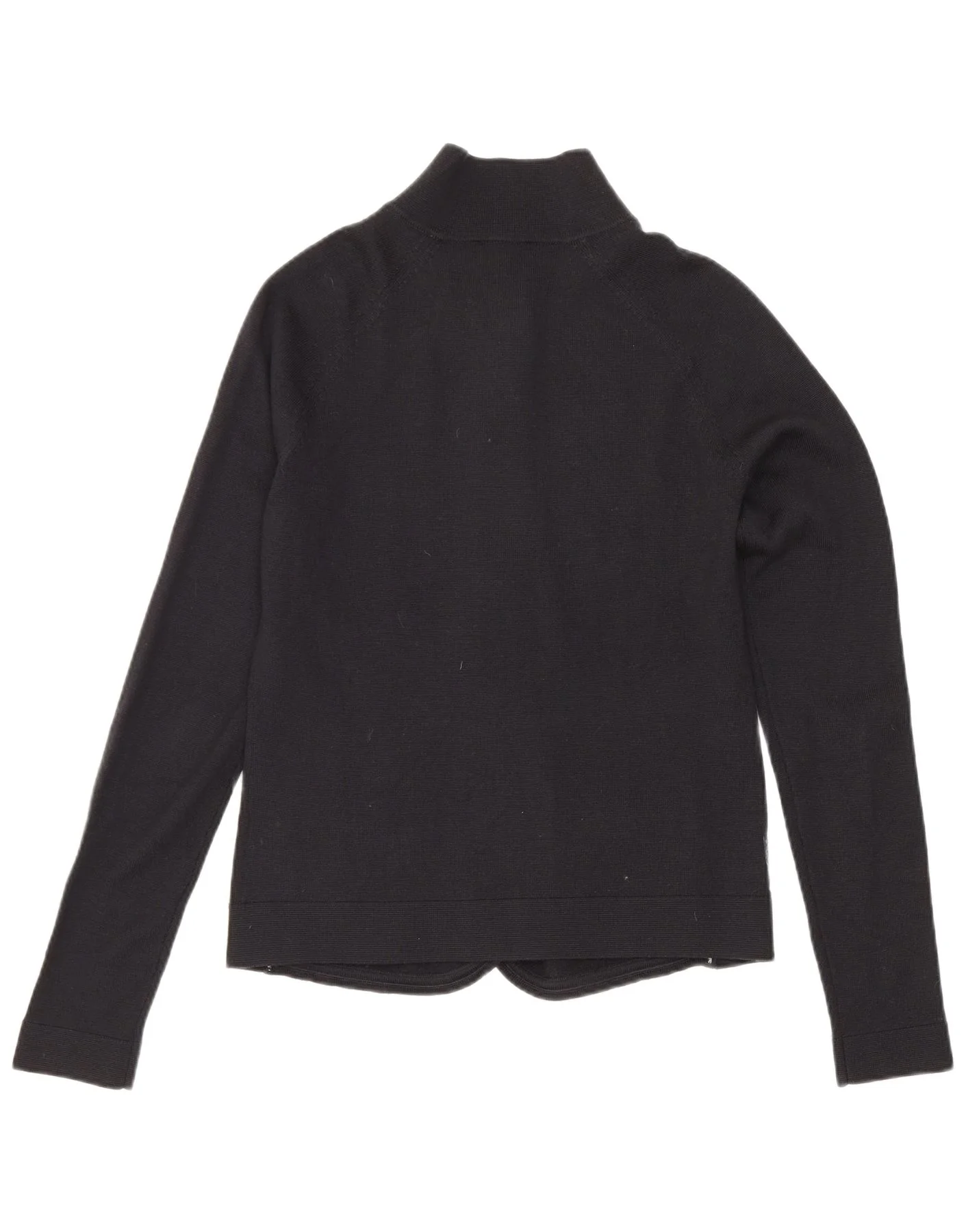 Armani Jeans Womens Crop Cardigan Sweater IT 40 Small Black - Image 2