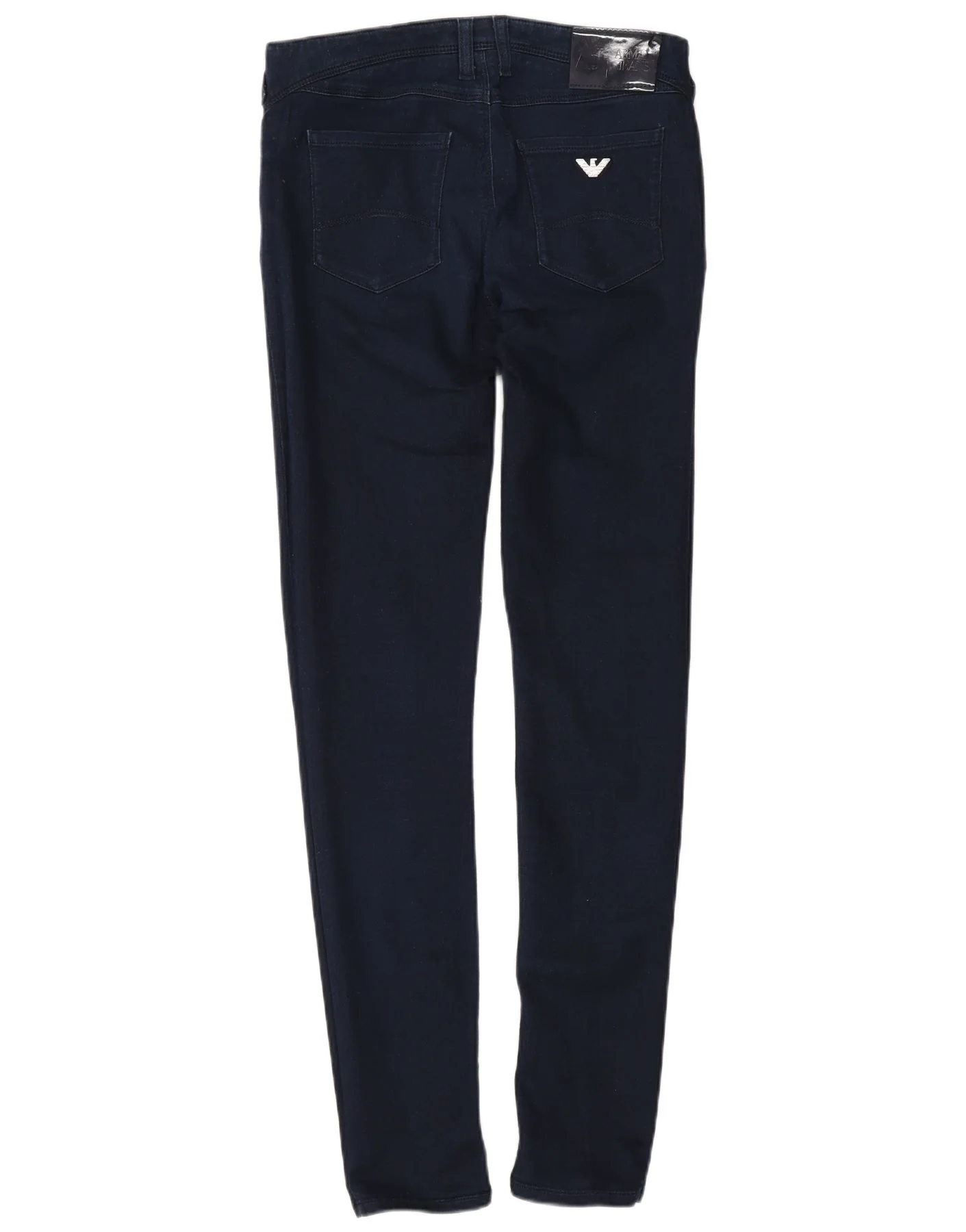 Armani Jeans Womens Orchid Low Waist Skinny W28 L30 Navy Blue Cotton - Image 2