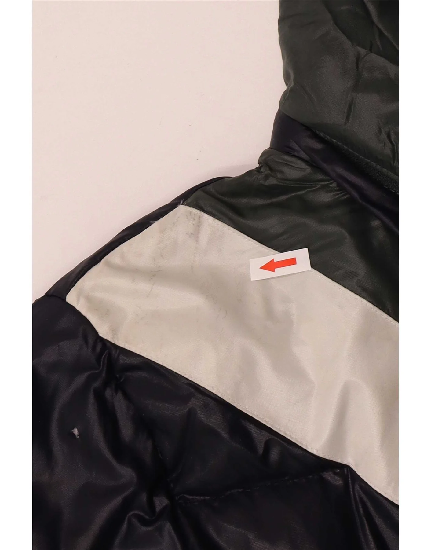 Armani Junior Boys Hooded Padded Jacket 15-16 Years Navy Blue Colourblock - Image 6
