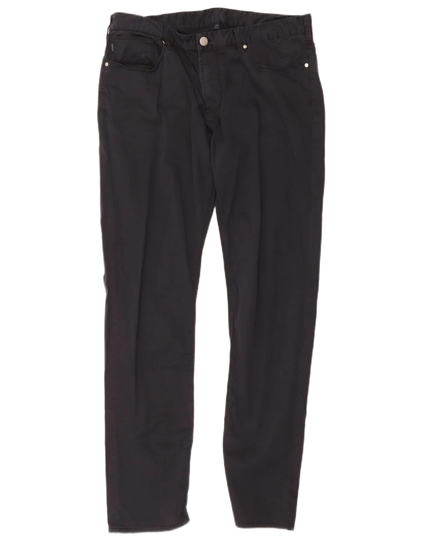 Armani Mens Slim Jeans W36 L32 Navy Blue Cotton
